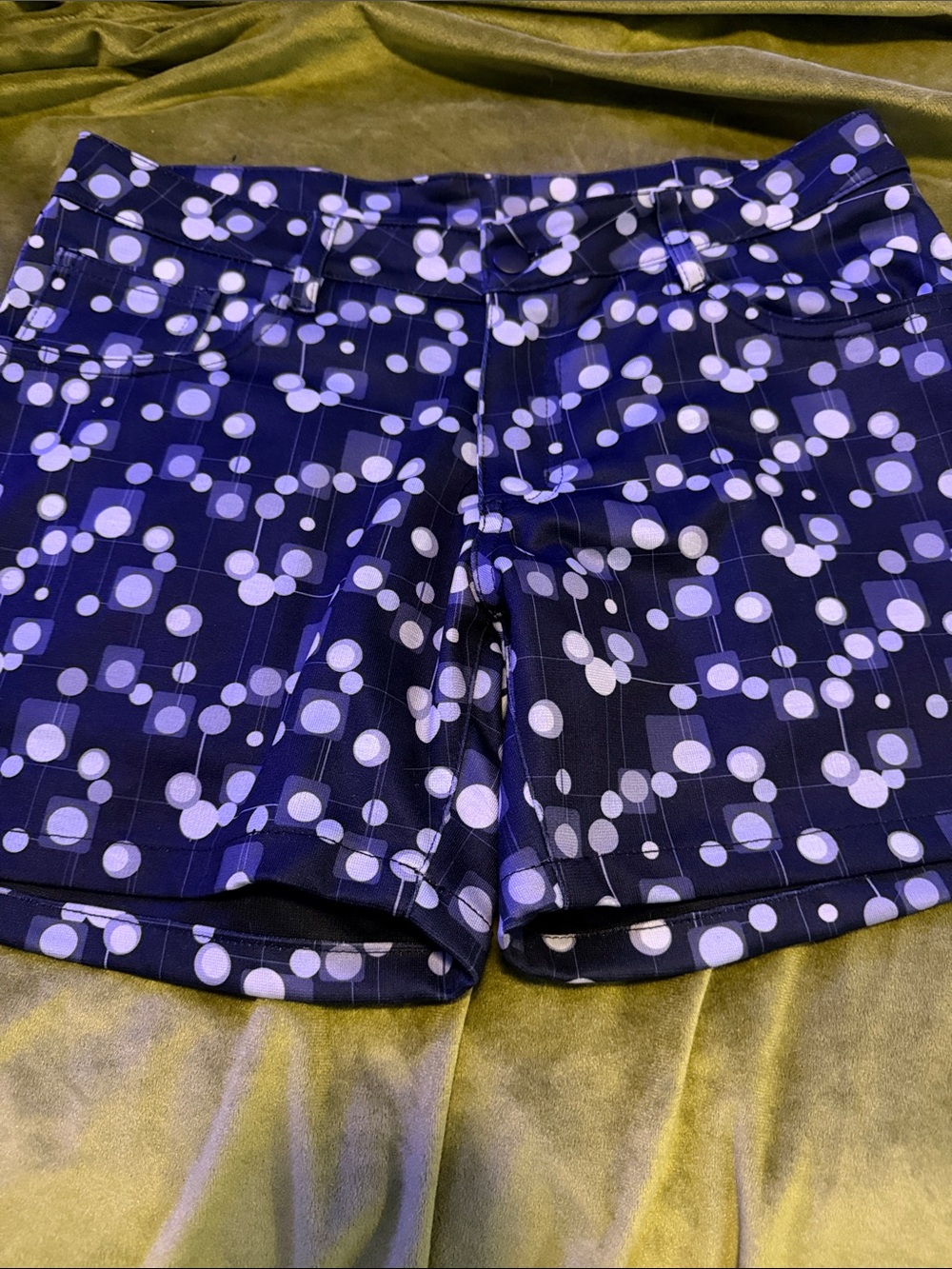 Men’s BALL Navy Polka Dot Stretch Shorts